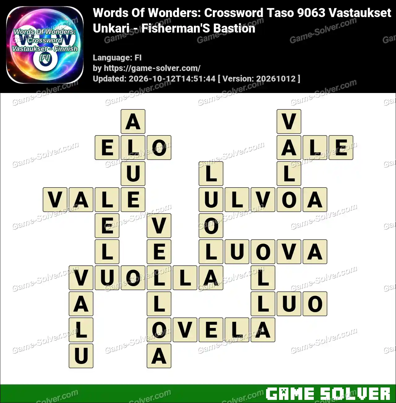 Words Of Wonders: Crossword Taso 9063 Vastaukset – Unkari – Fisherman’S Bastion